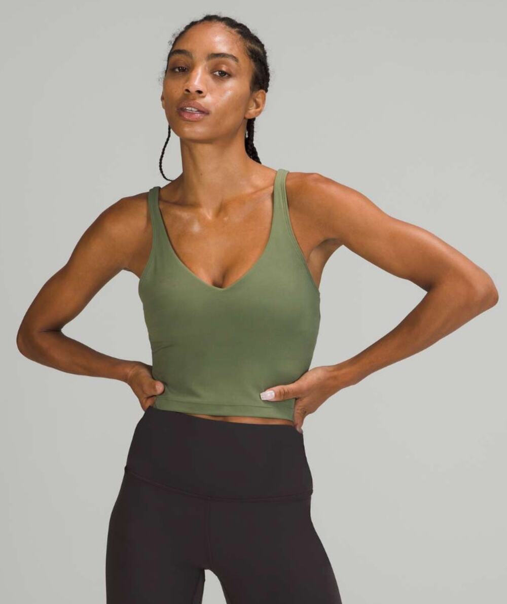 Lululemon Align Tank Top Green Twill Size 0